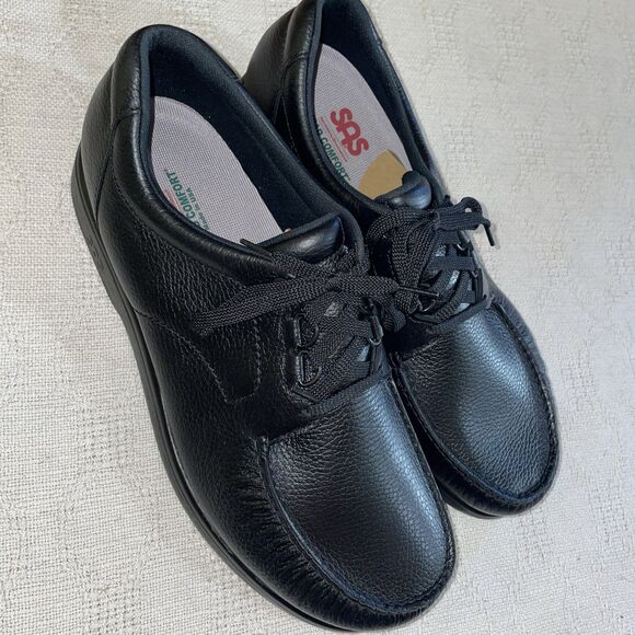SAS Men’s Work Shoes Size 15 M Black Leather Occupational Clinic Comfort NWOB - Picture 1 of 12